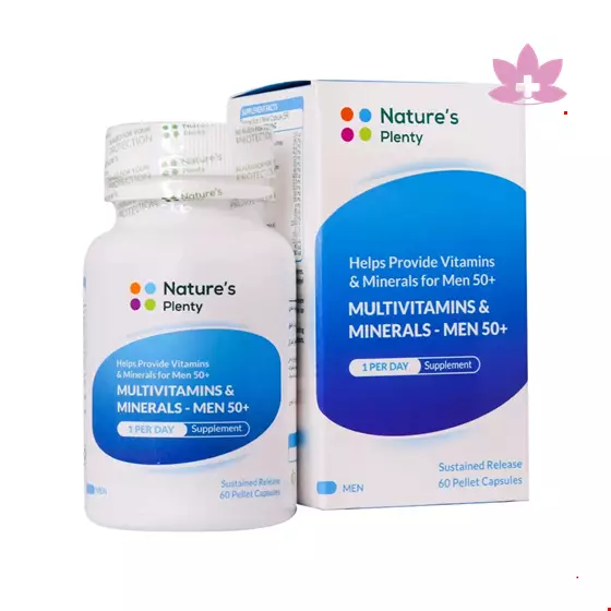 Natures Plenty Multivitamins And Minerals Mens Up 50 years 60 Capsule