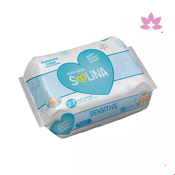 Seven Queen SOLINA CLEANSING FACIAL WIPES 27 PCS